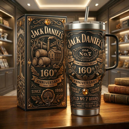 Jack Dani 160th Anniversary Insulated Tumbler 30oz V10 , Jack Dani Tumbler 40oz