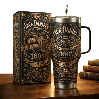 Jack Dani 160th Anniversary Insulated Tumbler 30oz V10 , Jack Dani Tumbler 40oz