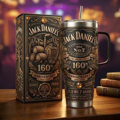 Jack Dani 160th Anniversary Insulated Tumbler 30oz V10 , Jack Dani Tumbler 40oz