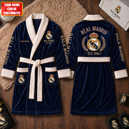 Personalized Real C.F. EST. 1902 Fleece Bathrobe