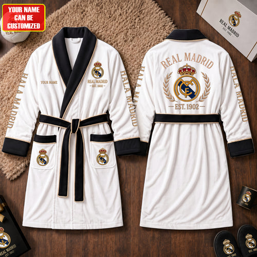 Personalized Real C.F. EST. 1902 Fleece Bathrobe