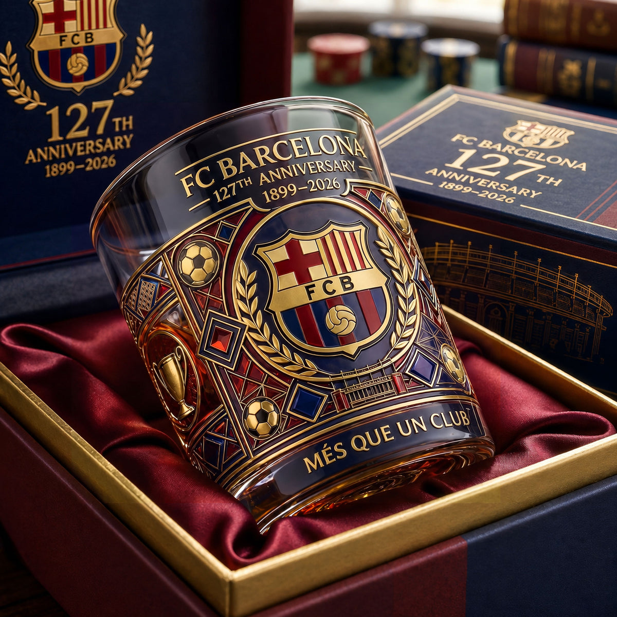 Barca 127TH Anniversary Glass , Barca Glass