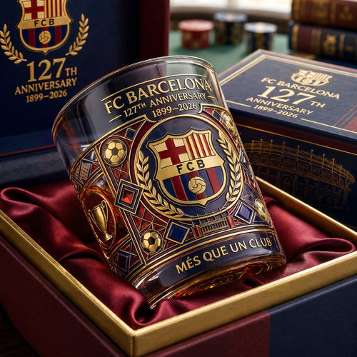 Barca 127TH Anniversary Glass , Barca Glass