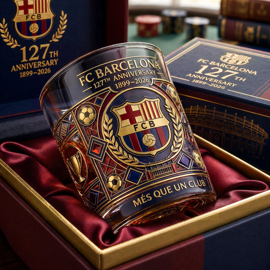 Barca 127TH Anniversary Glass , Barca Glass