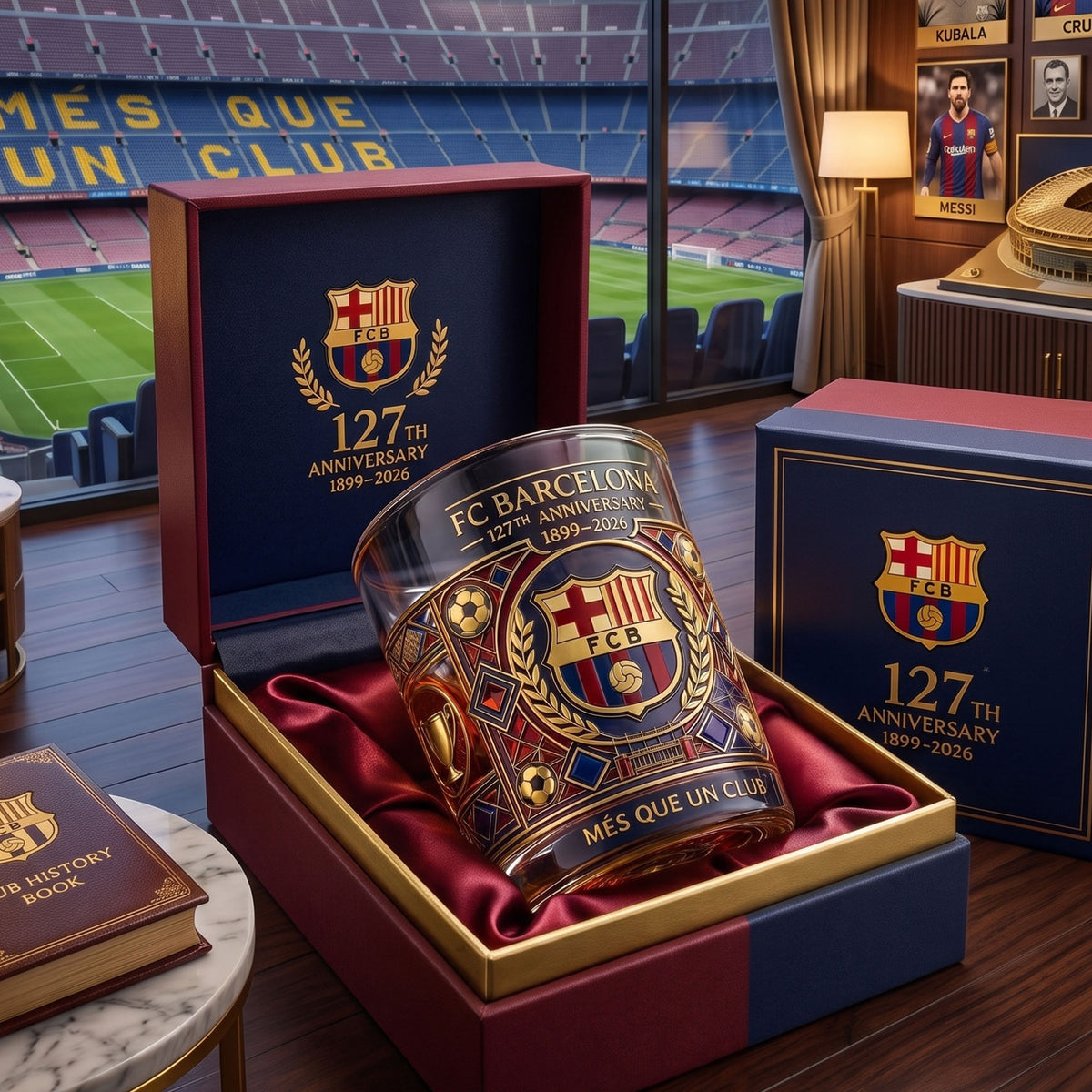 Barca 127TH Anniversary Glass , Barca Glass