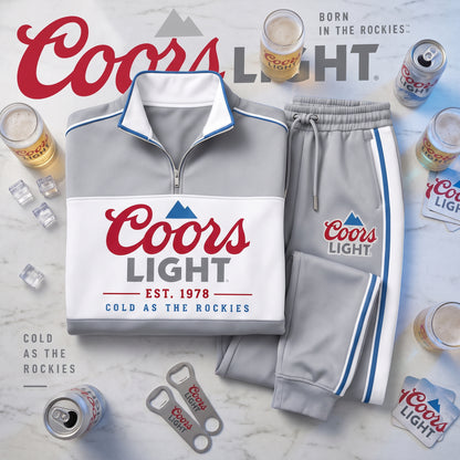 Coors Lght EST. 1978 Stand Collar Zip Set