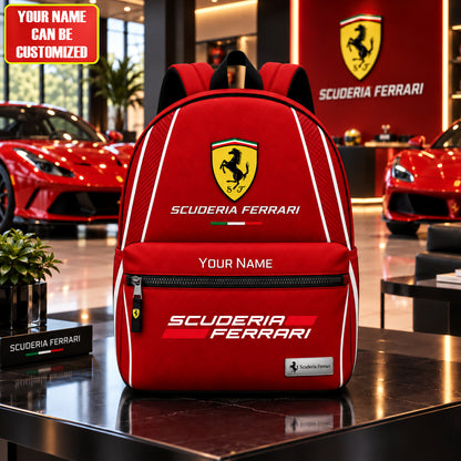 Scuderia Ferrar Racing Backpack, Personalized Racing Backpack