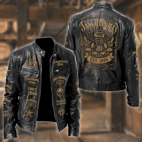 Jack Dani EST. 1866 Collar Leather Jacket V2