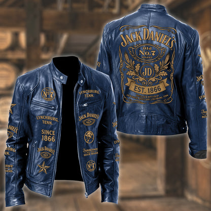 Jack Dani EST. 1866 Collar Leather Jacket V2