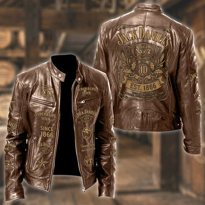 Jack Dani EST. 1866 Collar Leather Jacket V2