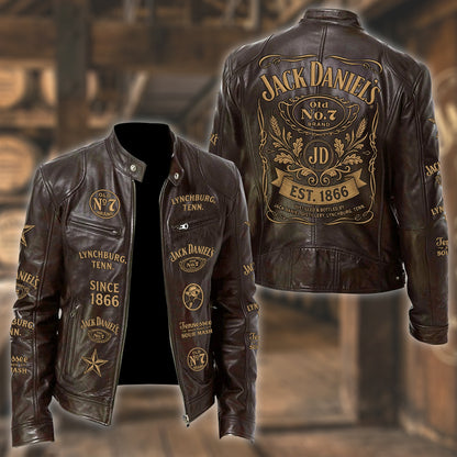 Jack Dani EST. 1866 Collar Leather Jacket V2