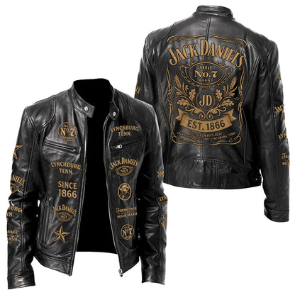 Jack Dani EST. 1866 Collar Leather Jacket V2