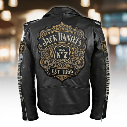 Jack Dani EST. 1866 Zipper Vintage Leather Jacket