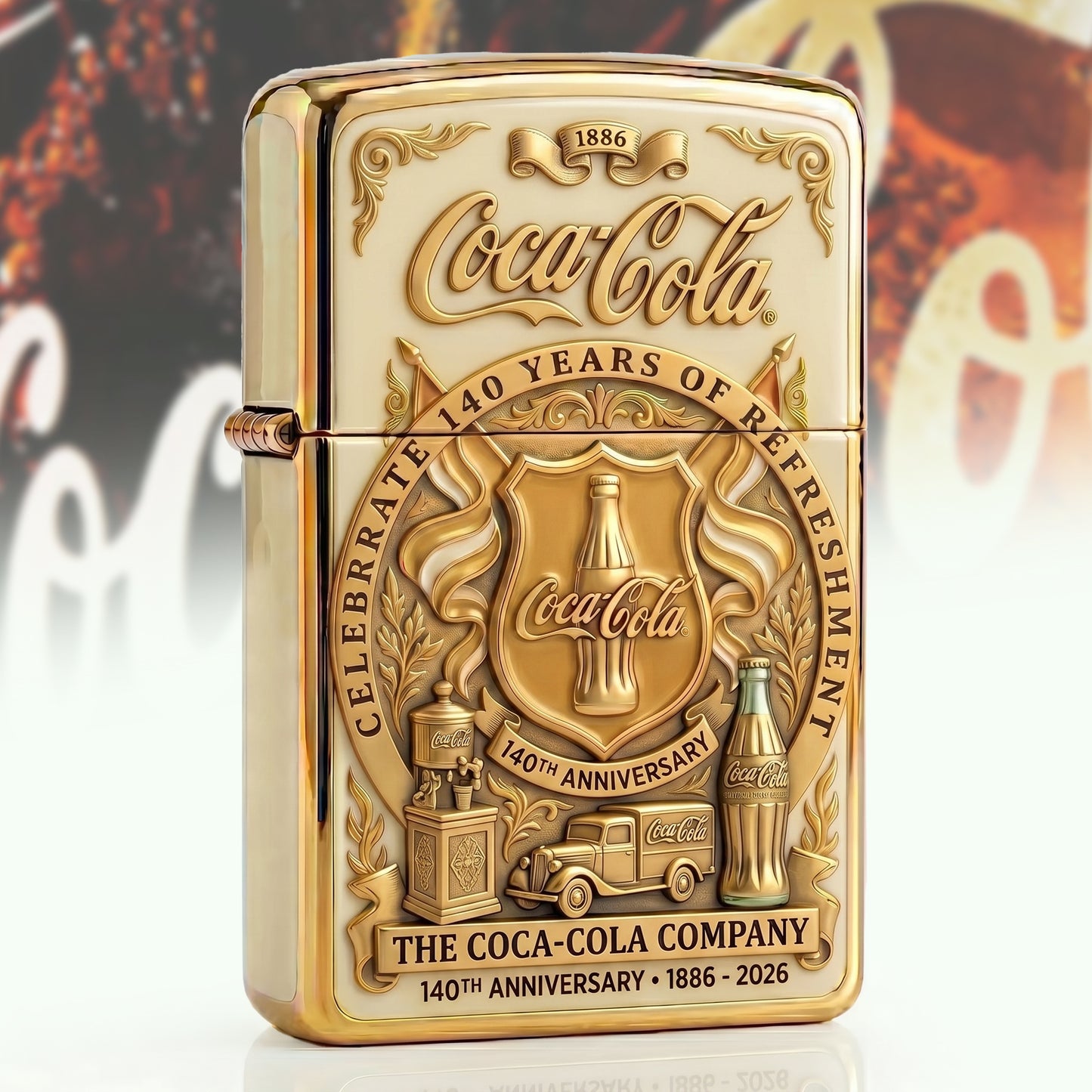 Cola 140th Anniversary Zippo Lighter V3