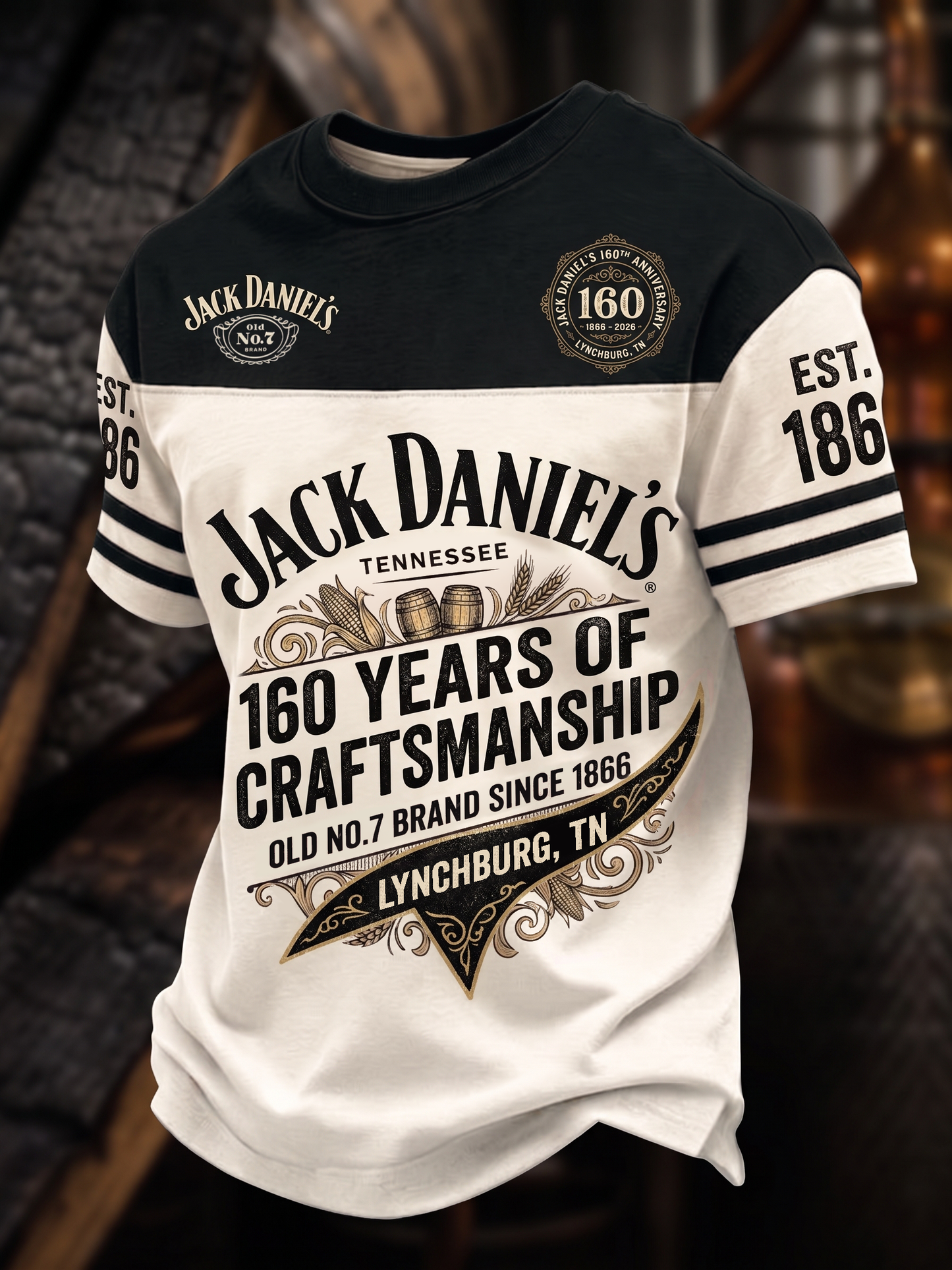 Jack Dani 160th Anniversary T Shirt V3, Jack Dani T-Shirt 2026