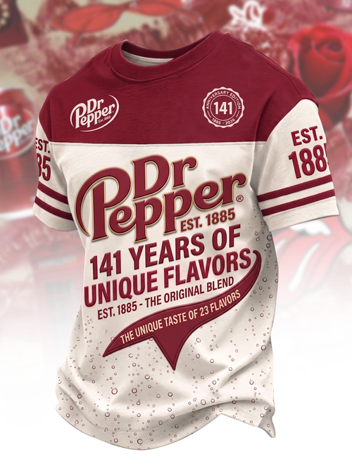 Dr Pepper 141st Anniversary T Shirt , Dr Pepper T-Shirt 2026