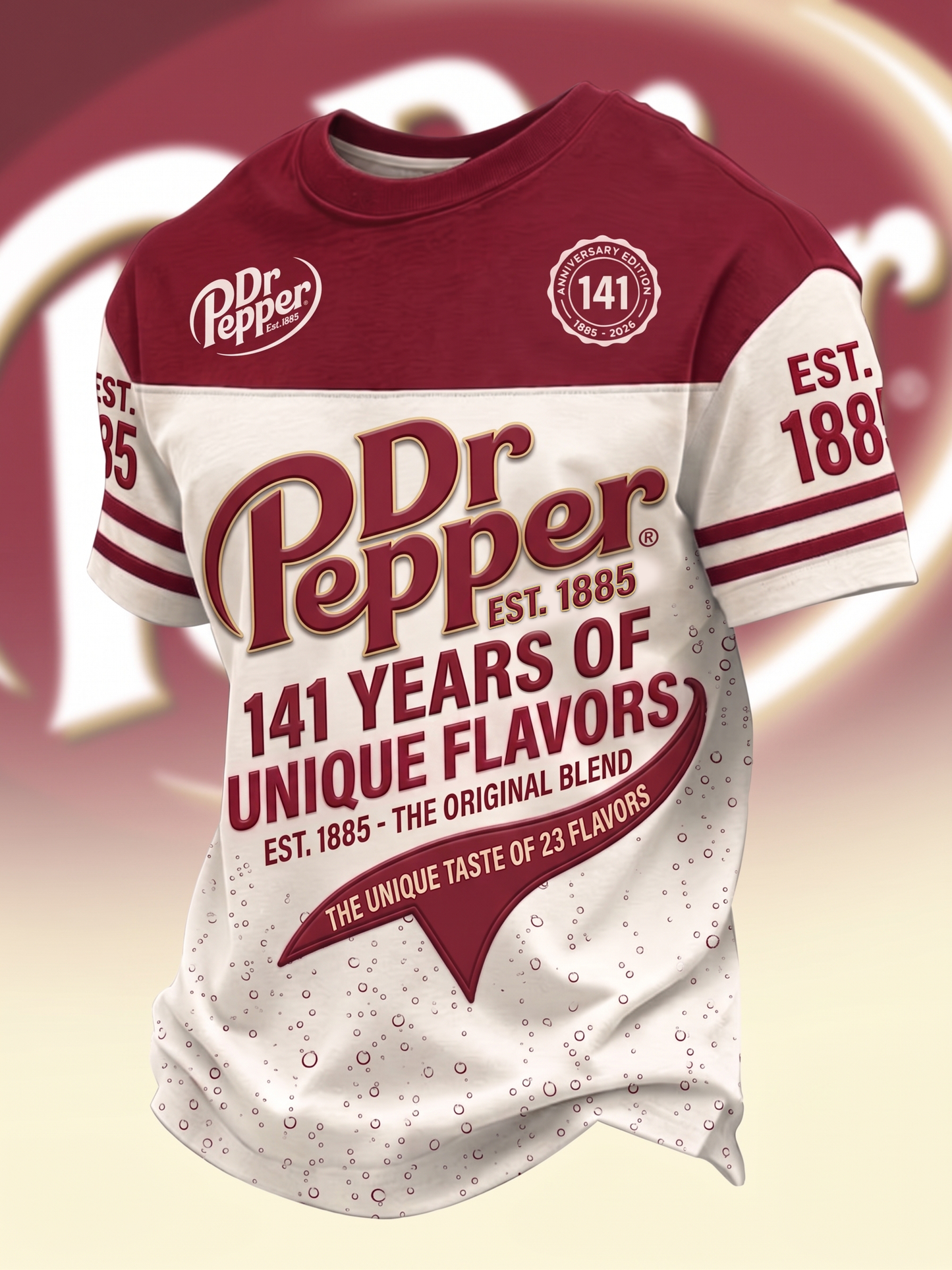 Dr Pepper 141st Anniversary T Shirt , Dr Pepper T-Shirt 2026