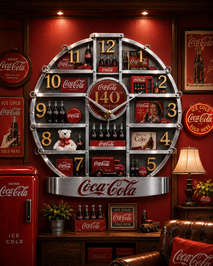 Cola 140th Anniversary Home Decorative 3D Visual Effect Acrylic Wall Clock V4
