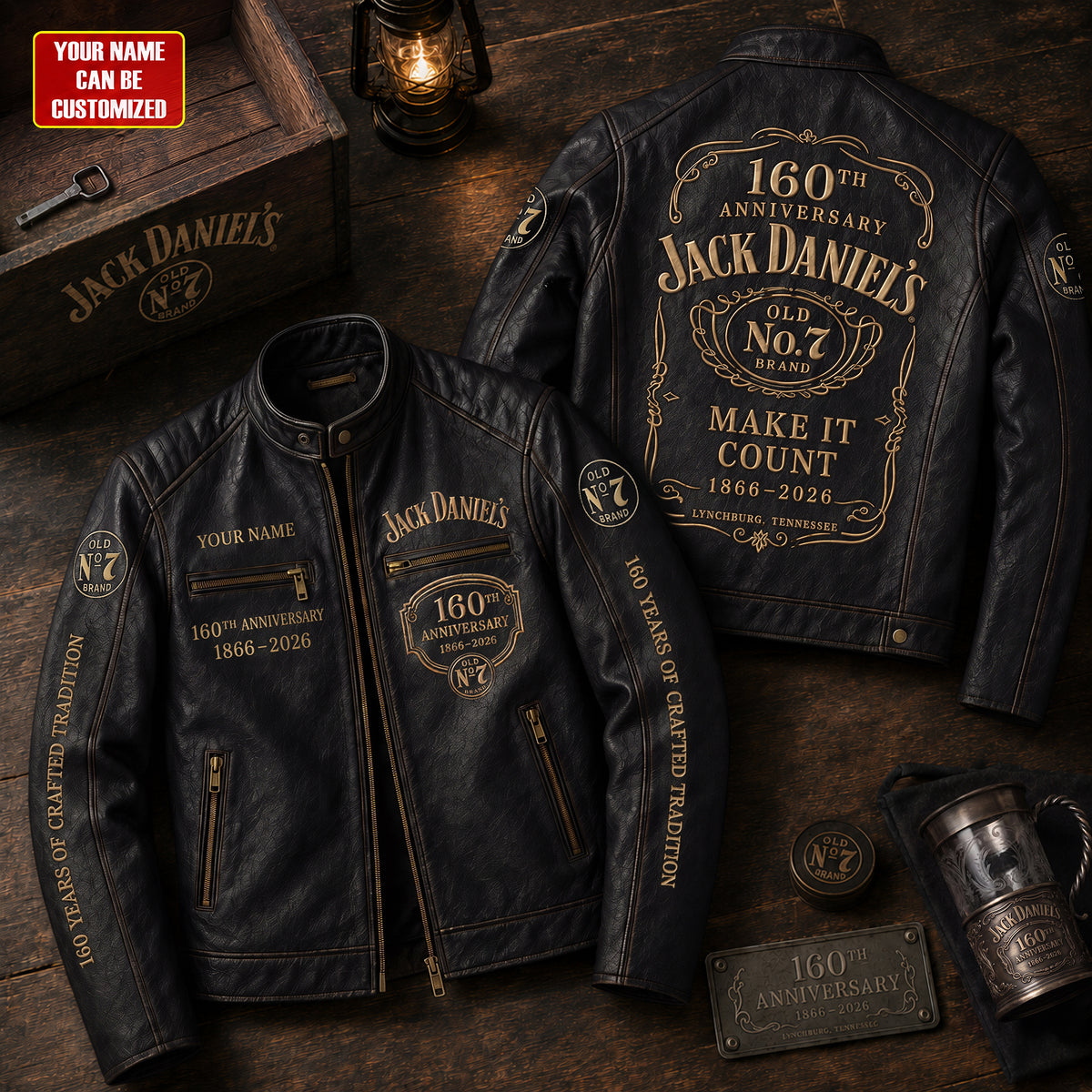 Jack Dani 160th Anniversary Collar Leather Jacket V11