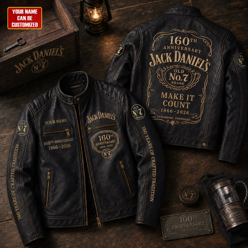 Jack Dani 160th Anniversary Collar Leather Jacket V11