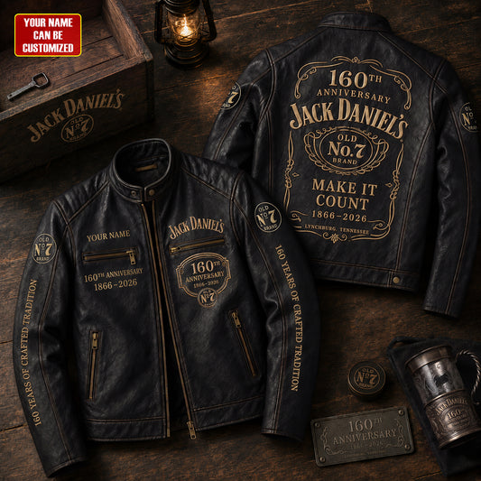 Jack Dani 160th Anniversary Collar Leather Jacket V11