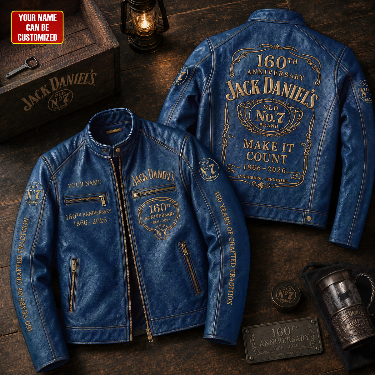 Jack Dani 160th Anniversary Collar Leather Jacket V11