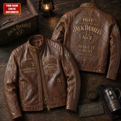 Jack Dani 160th Anniversary Collar Leather Jacket V11