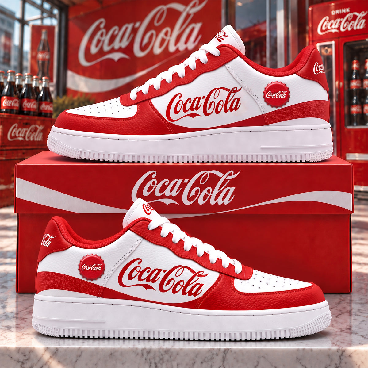 Cola Classic AF1 Custom Sneaker