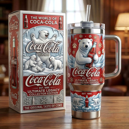 Cola EST. 1886 Insulated Tumbler 30oz V9 , Cola Tumbler 40oz