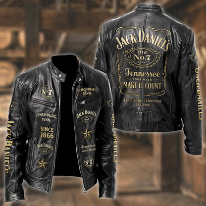 Jack Dani Old No.7 Brand Collar Leather Jacket V7