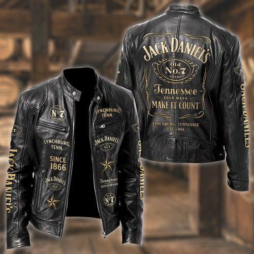 Jack Dani Old No.7 Brand Collar Leather Jacket V7
