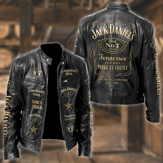Jack Dani Old No.7 Brand Collar Leather Jacket V7