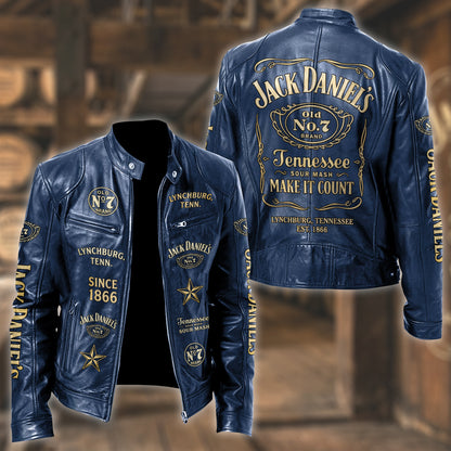 Jack Dani Old No.7 Brand Collar Leather Jacket V7