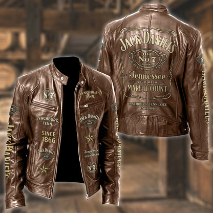 Jack Dani Old No.7 Brand Collar Leather Jacket V7