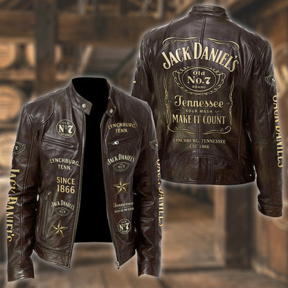 Jack Dani Old No.7 Brand Collar Leather Jacket V7