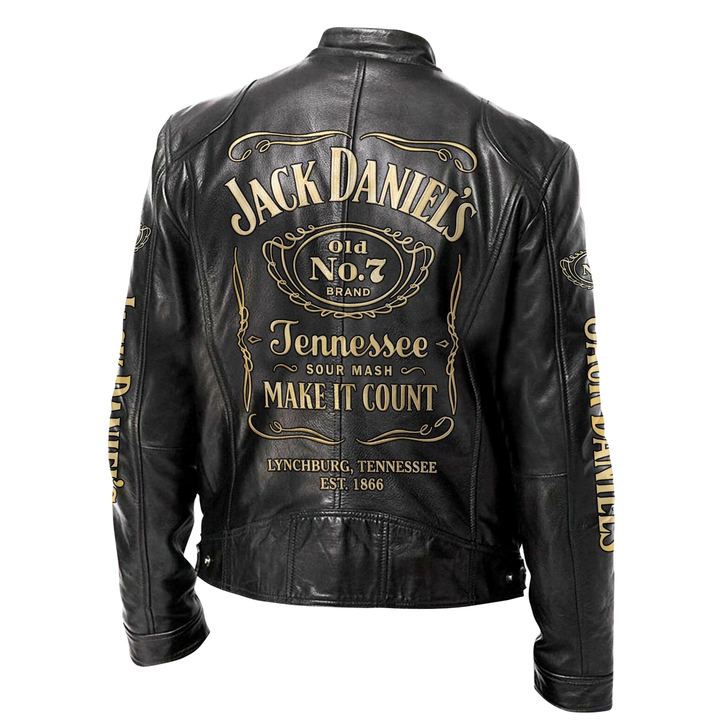 Jack Dani Old No.7 Brand Collar Leather Jacket V7