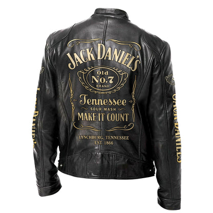 Jack Dani Old No.7 Brand Collar Leather Jacket V7