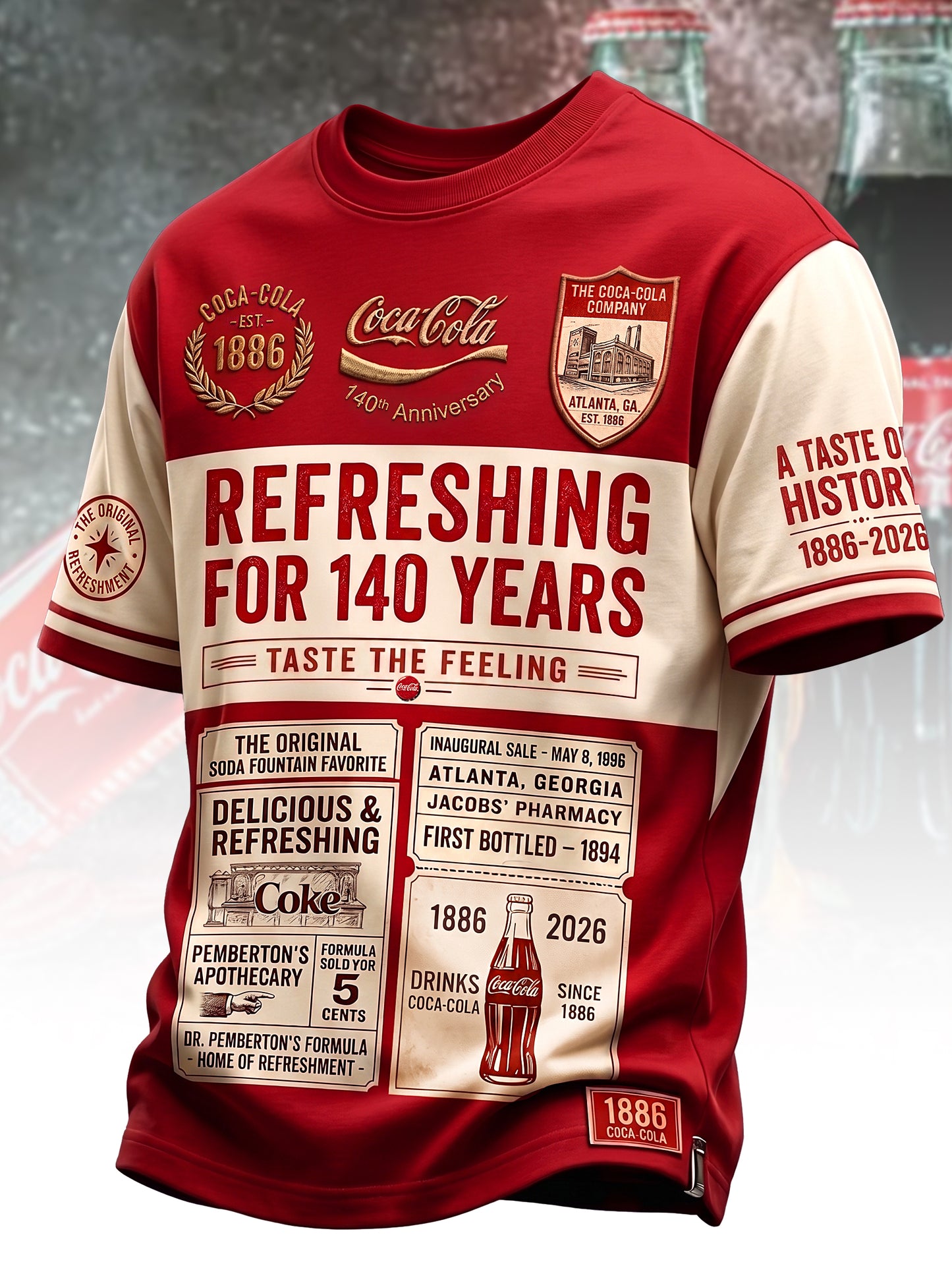 Cola 140th Anniversary T Shirt V8, Cola T-Shirt 2026