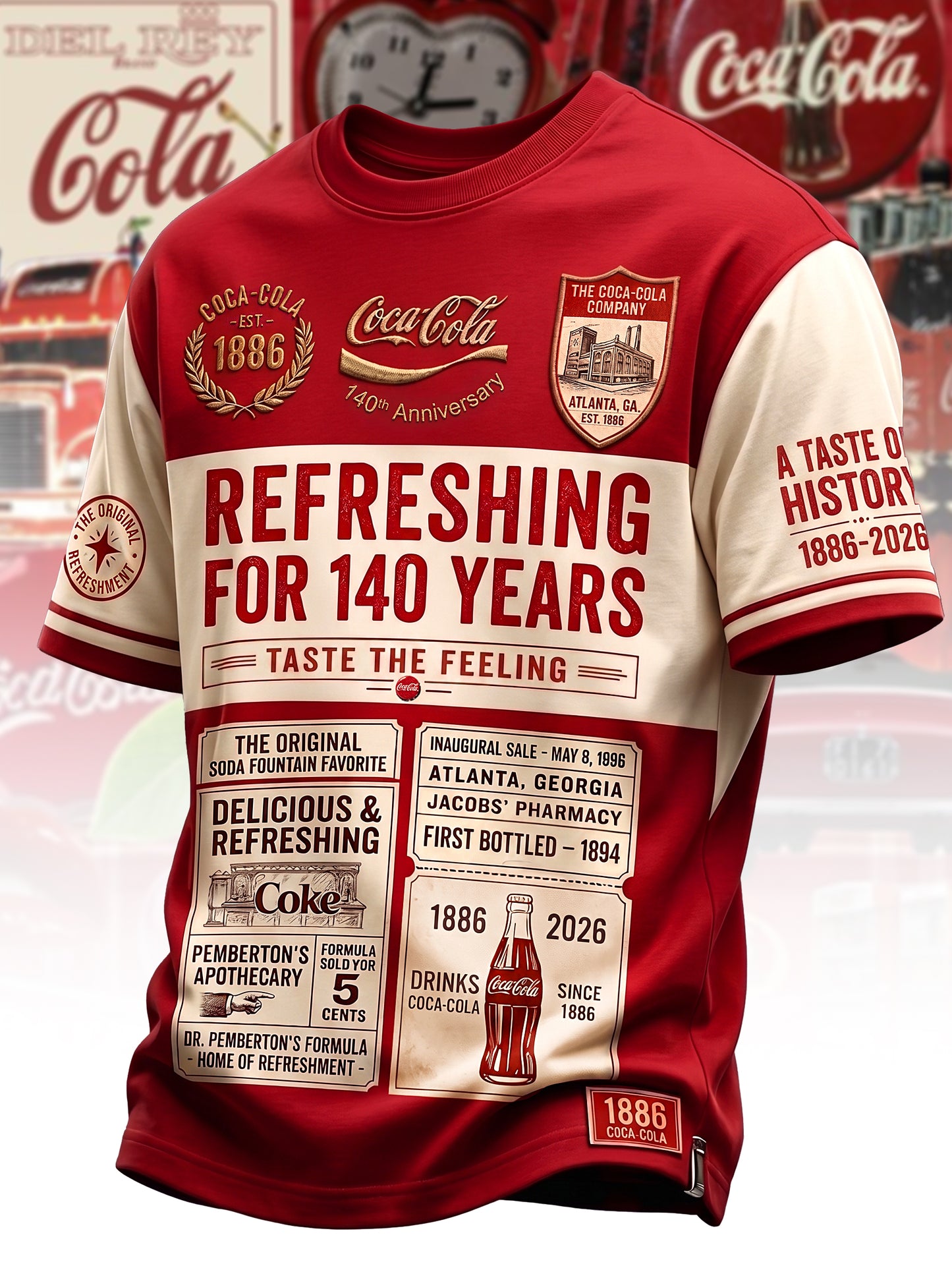 Cola 140th Anniversary T Shirt V8, Cola T-Shirt 2026