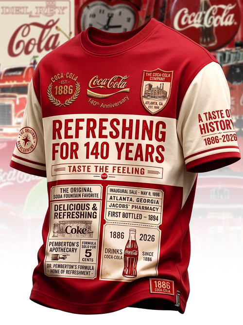 Cola 140th Anniversary T Shirt V8, Cola T-Shirt 2026