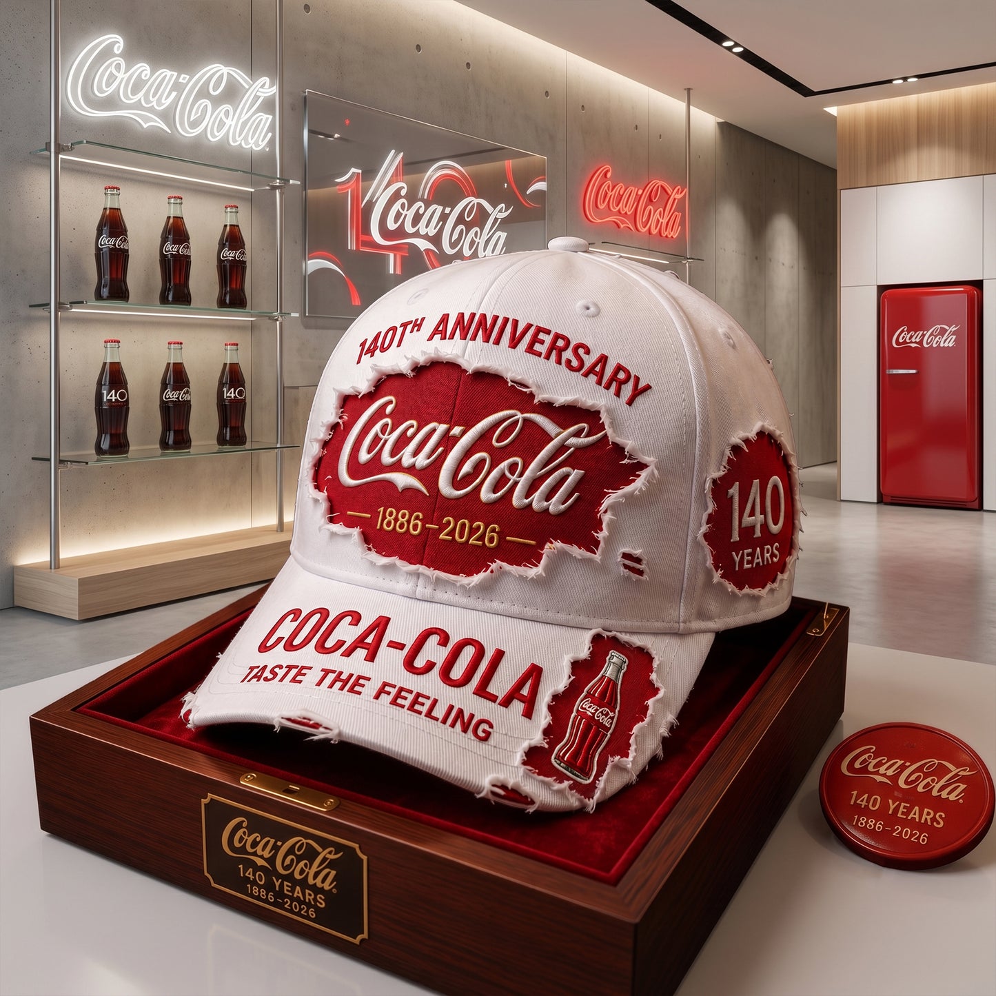 Cola 140th Anniversary Cap V28, Cola Vintage Cap