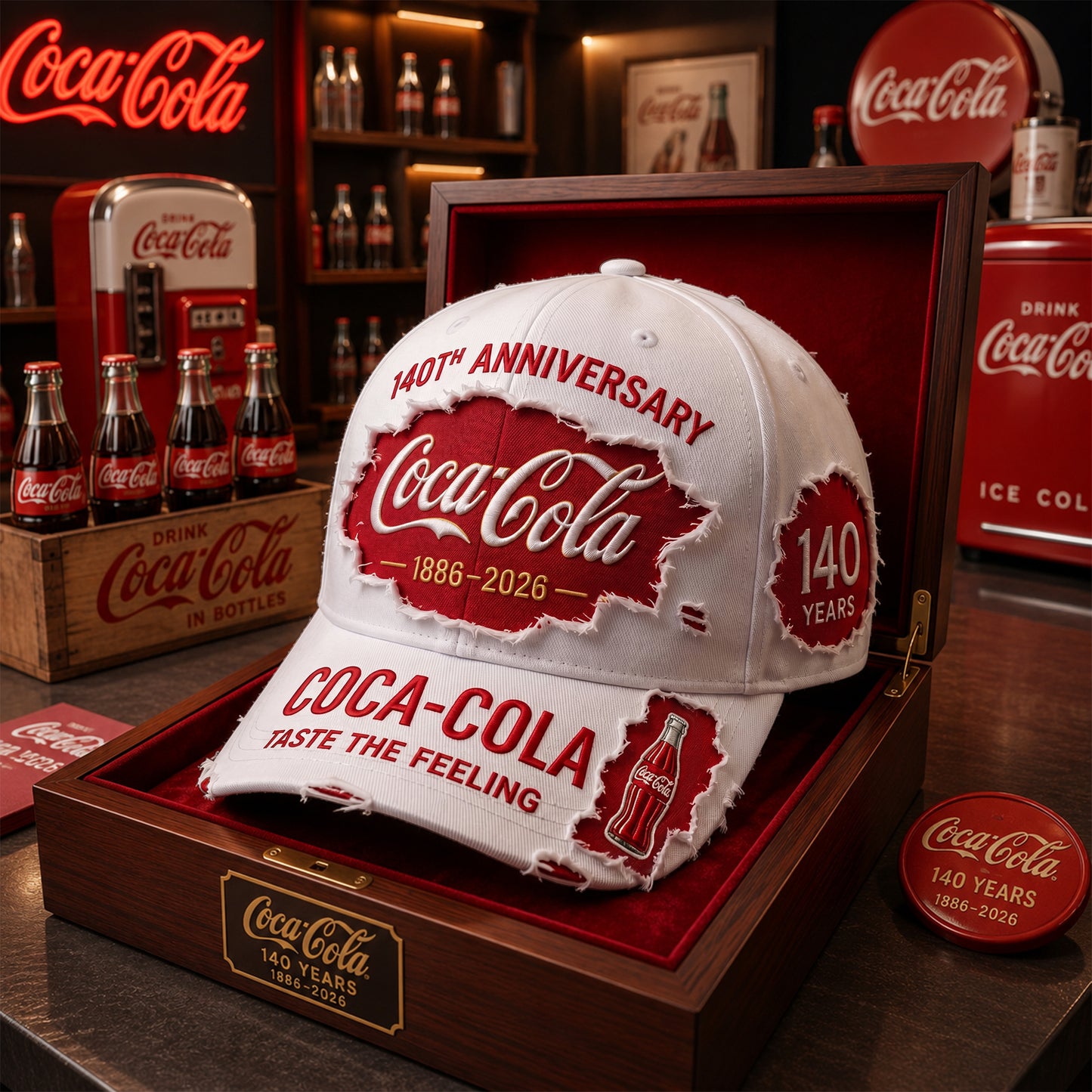 Cola 140th Anniversary Cap V28, Cola Vintage Cap