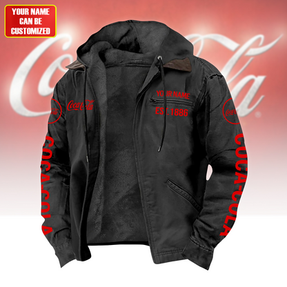 Personalized Cola Taste The Feeling Fur lining Paddle Jacket