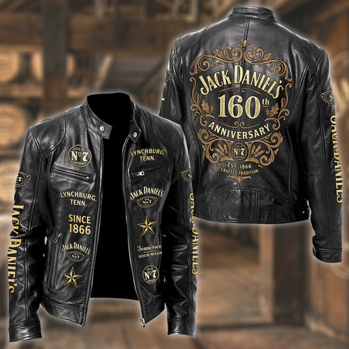 Jack Dani 160th Anniversary Collar Leather Jacket V9