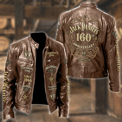Jack Dani 160th Anniversary Collar Leather Jacket V9