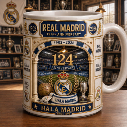 Real 124th Anniversary Accent Mug , Cream Mug Gifts , Holiday Gifts