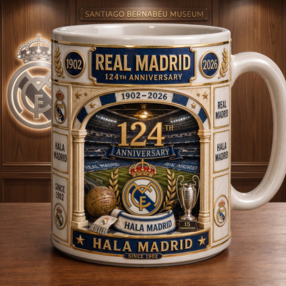 Real 124th Anniversary Accent Mug , Cream Mug Gifts , Holiday Gifts