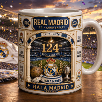 Real 124th Anniversary Accent Mug , Cream Mug Gifts , Holiday Gifts
