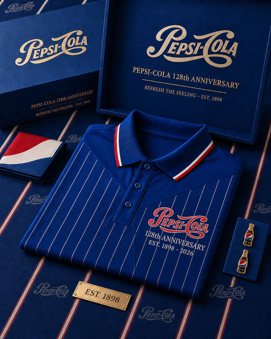 Pepsi 128th Anniversary Polo , Pepsi Shirt , Pepsi 2026 Shirt