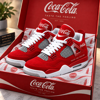 Cola Taste The Feeling AJ4 Custom Sneaker